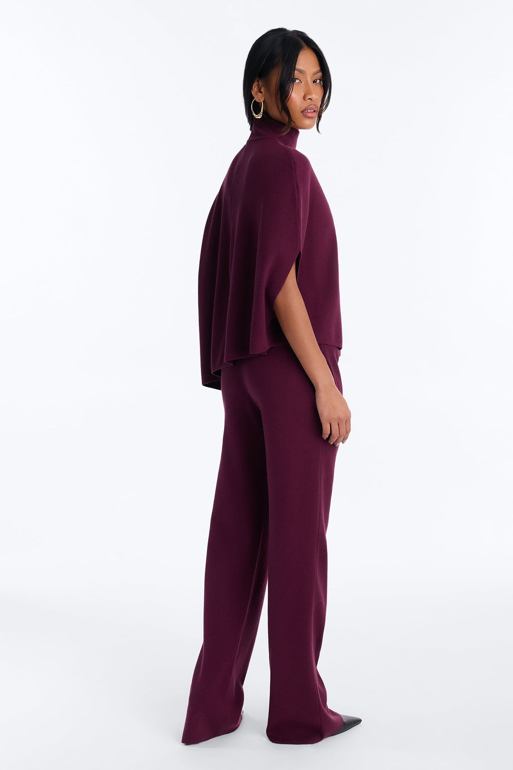 Emmaline Knit Pant Set - Plum