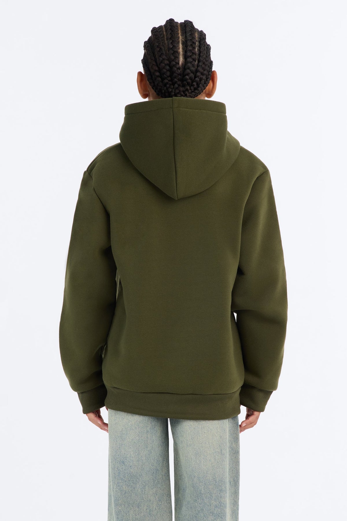 Mini God Got Me Hoodie - Olive
