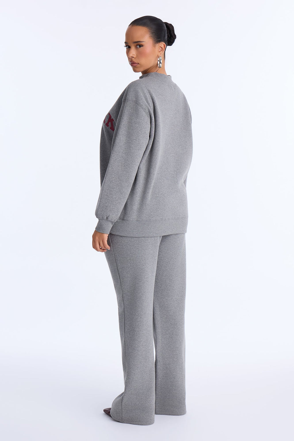 Uptown Classic Reversible Sweatshirt Fleece Pant Set - Heather/Combo