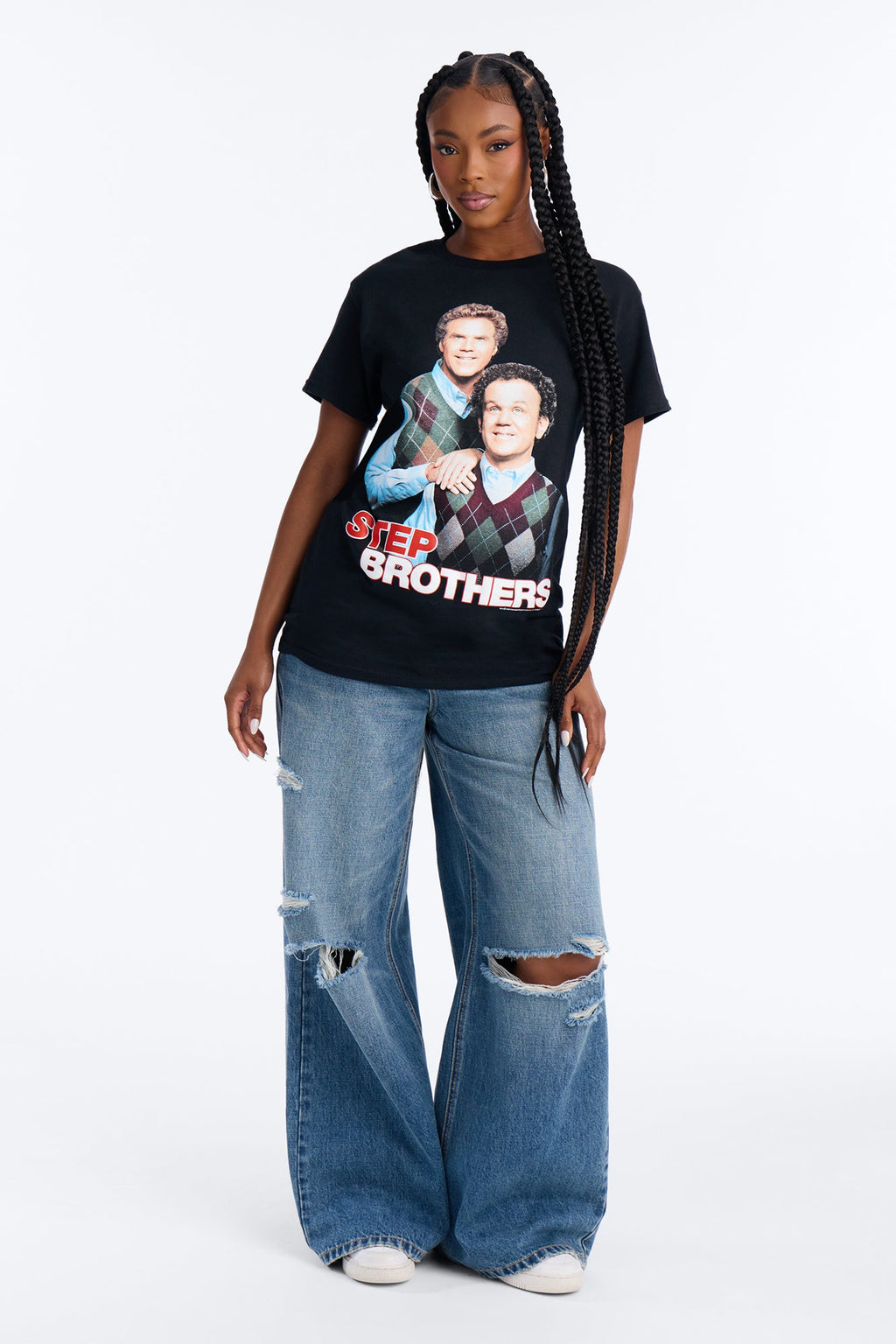 Step Brothers Classic Portrait Tee - Black
