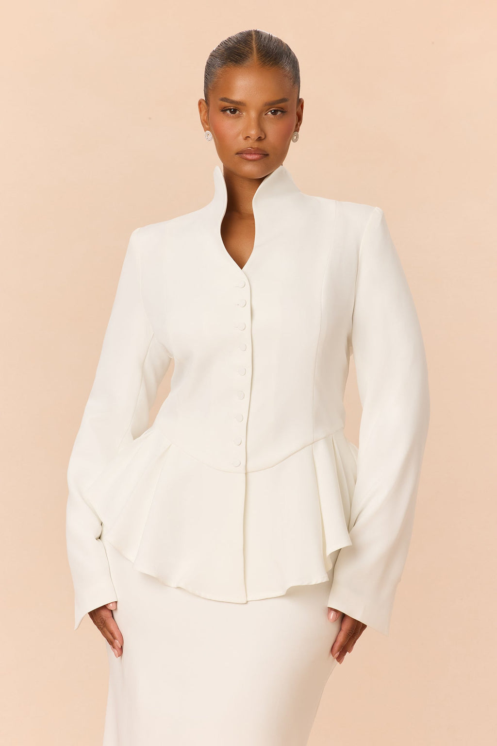 On My Level Skirt Set - Off White