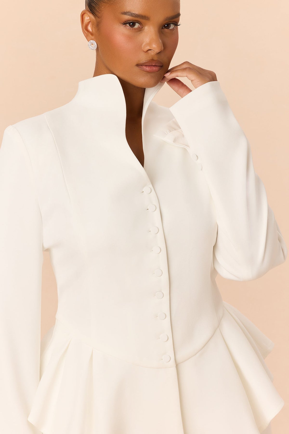 On My Level Skirt Set - Off White