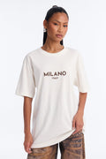 Milano Italy Washed Tee - Cream