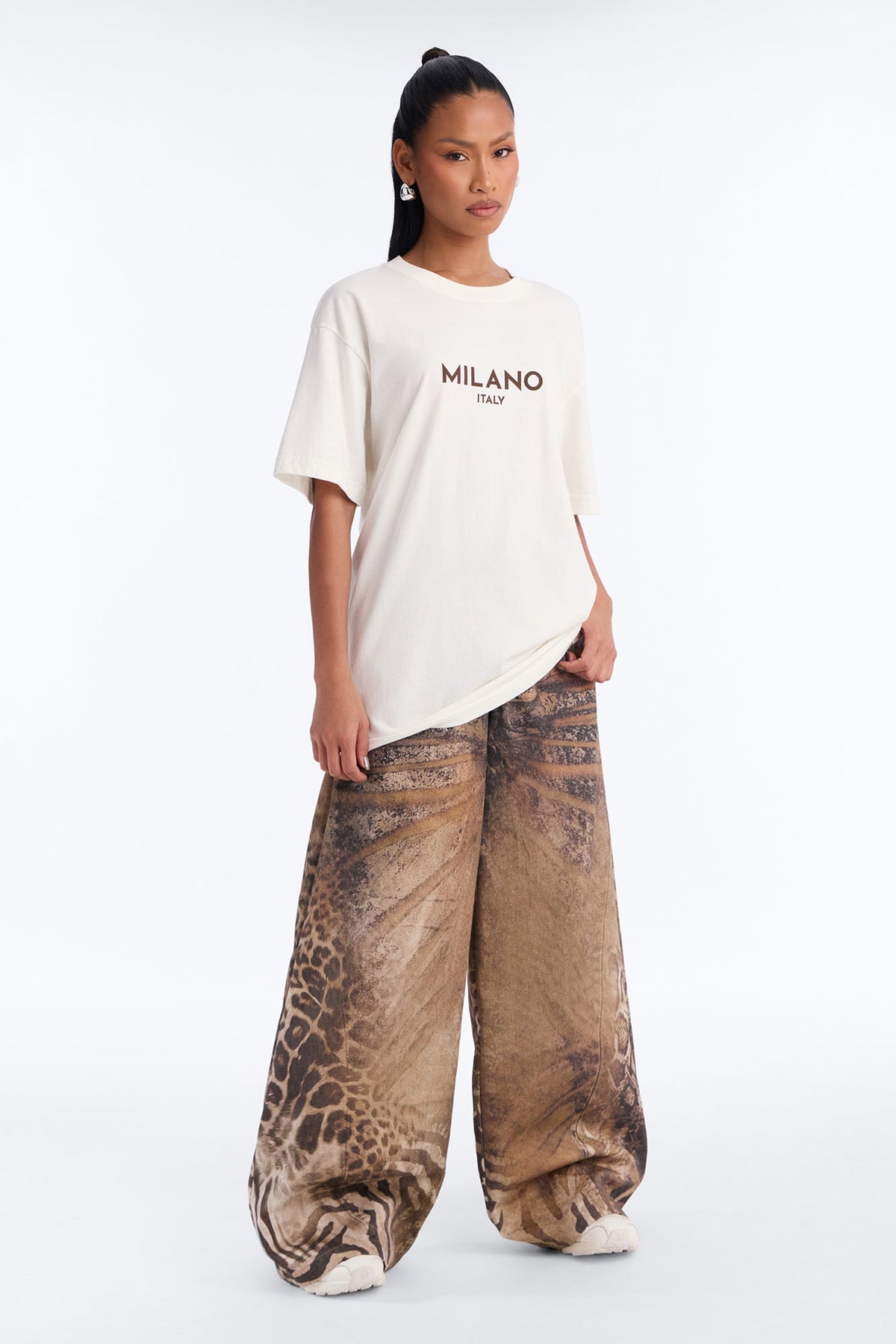 Milano Italy Washed Tee - Cream