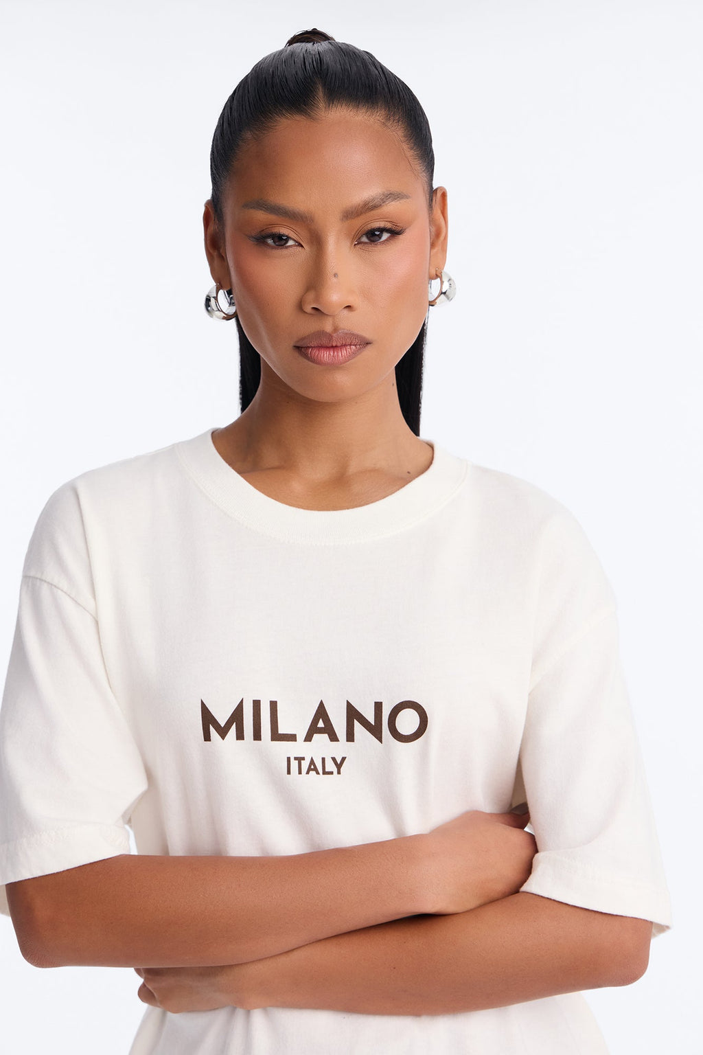 Milano Italy Washed Tee - Cream