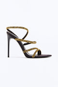 Steve Madden Sylo Rhinestone Heels - Black