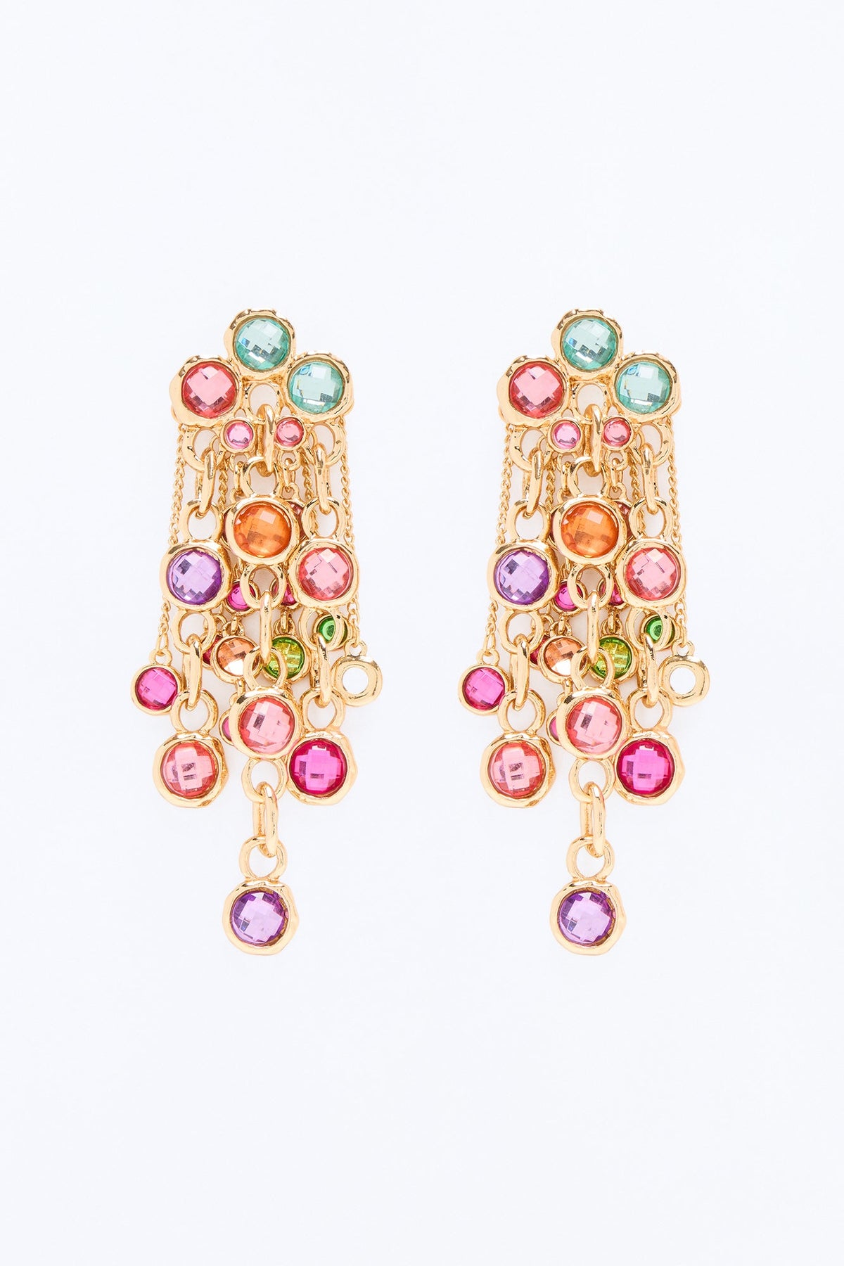 Hello Sunshine Drop Earrings - Gold/Multi