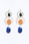 About Time Drop Earrings - Silver/Combo