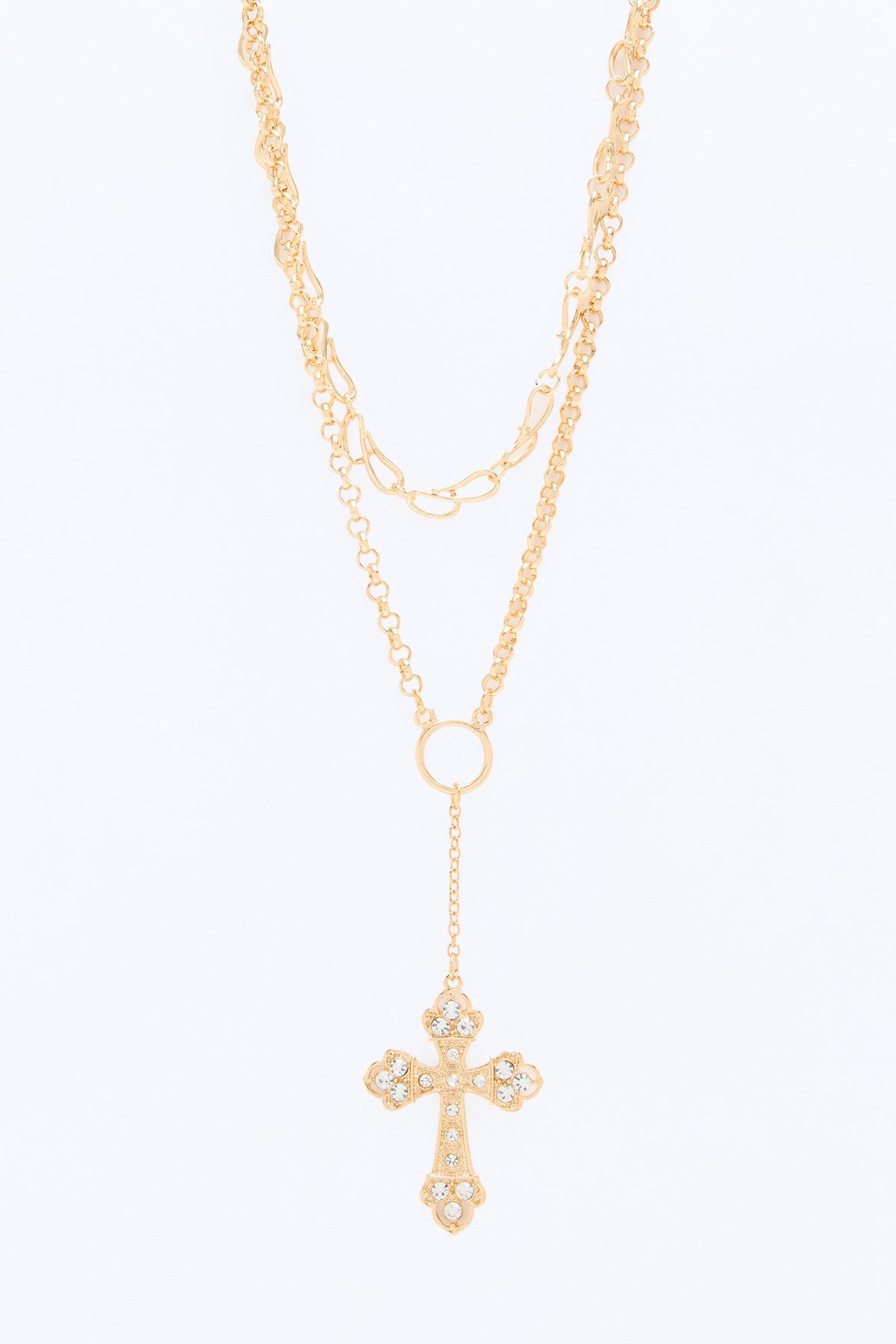 God Is Good Layered Necklace - Gold