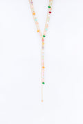 California Sun Lariat Necklace - Gold/Multi