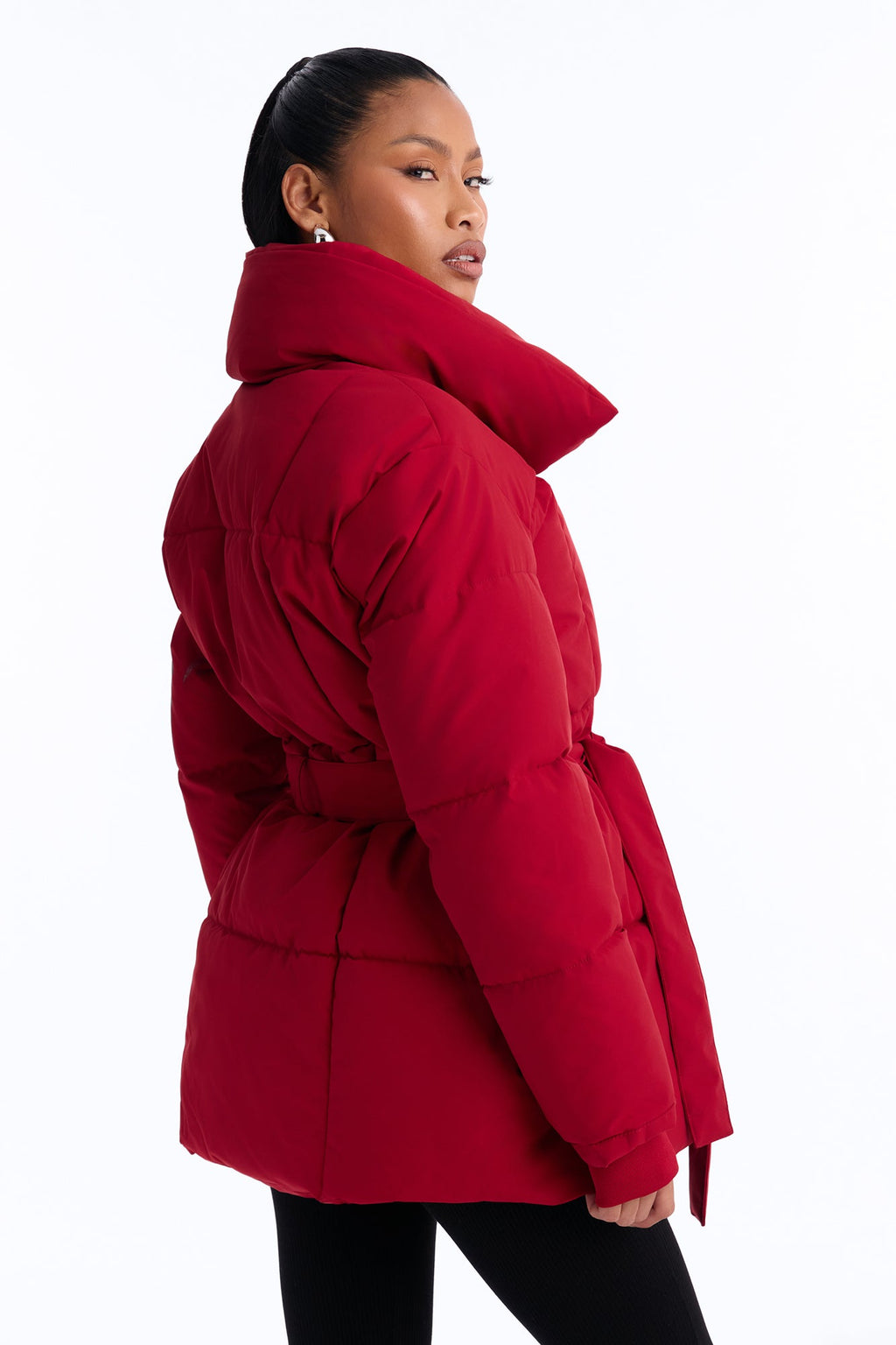 Mellow Mood Puffer Jacket - Red