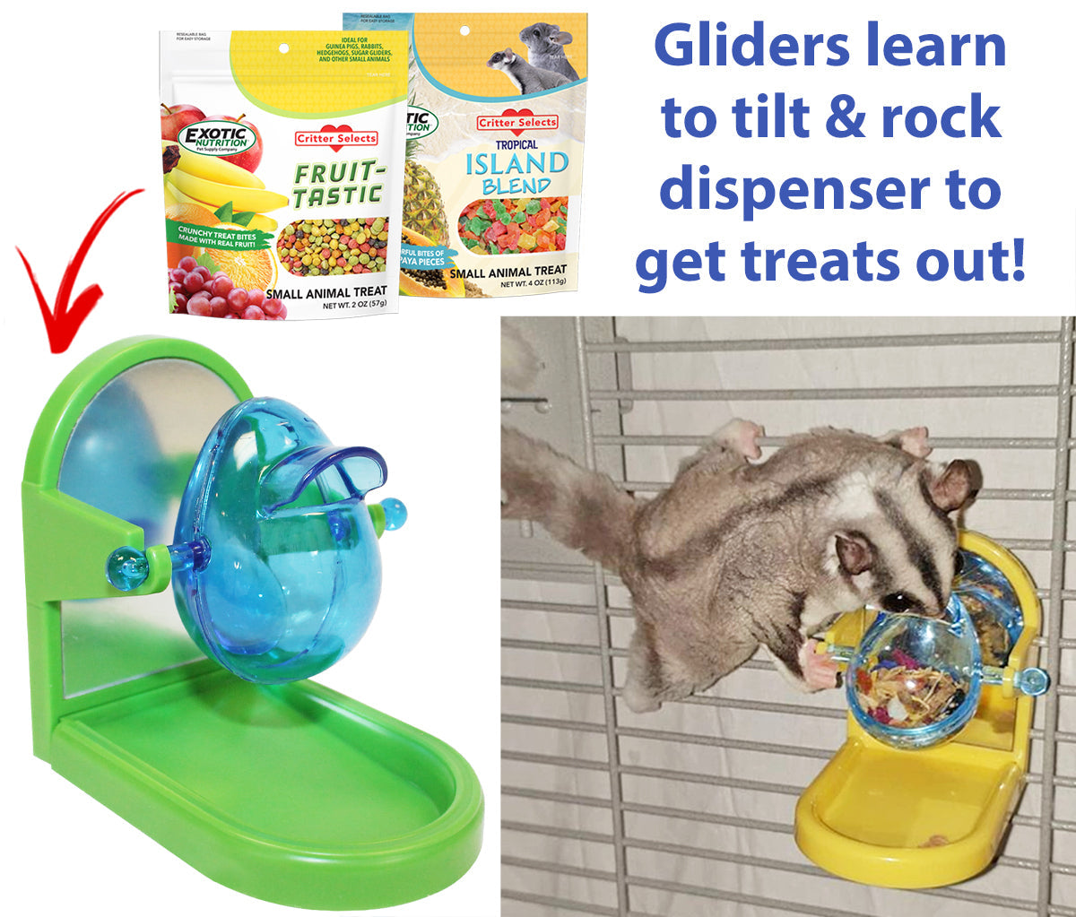 Tilt-N-Treat Dispenser