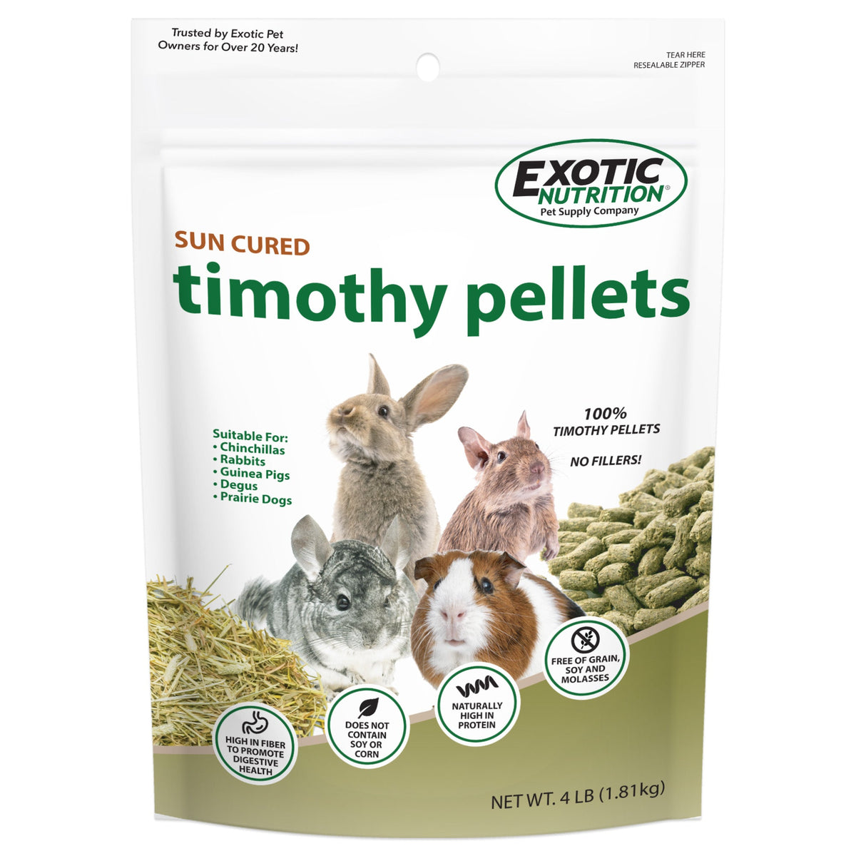 Timothy Pellets Rabbit & Guinea Pig Food