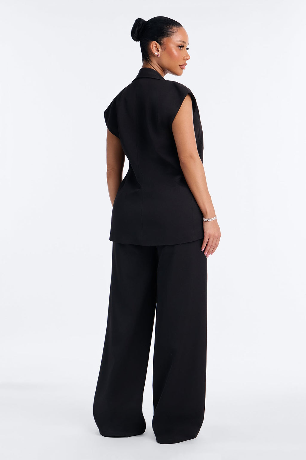 Effortless Edge Pant Set - Black