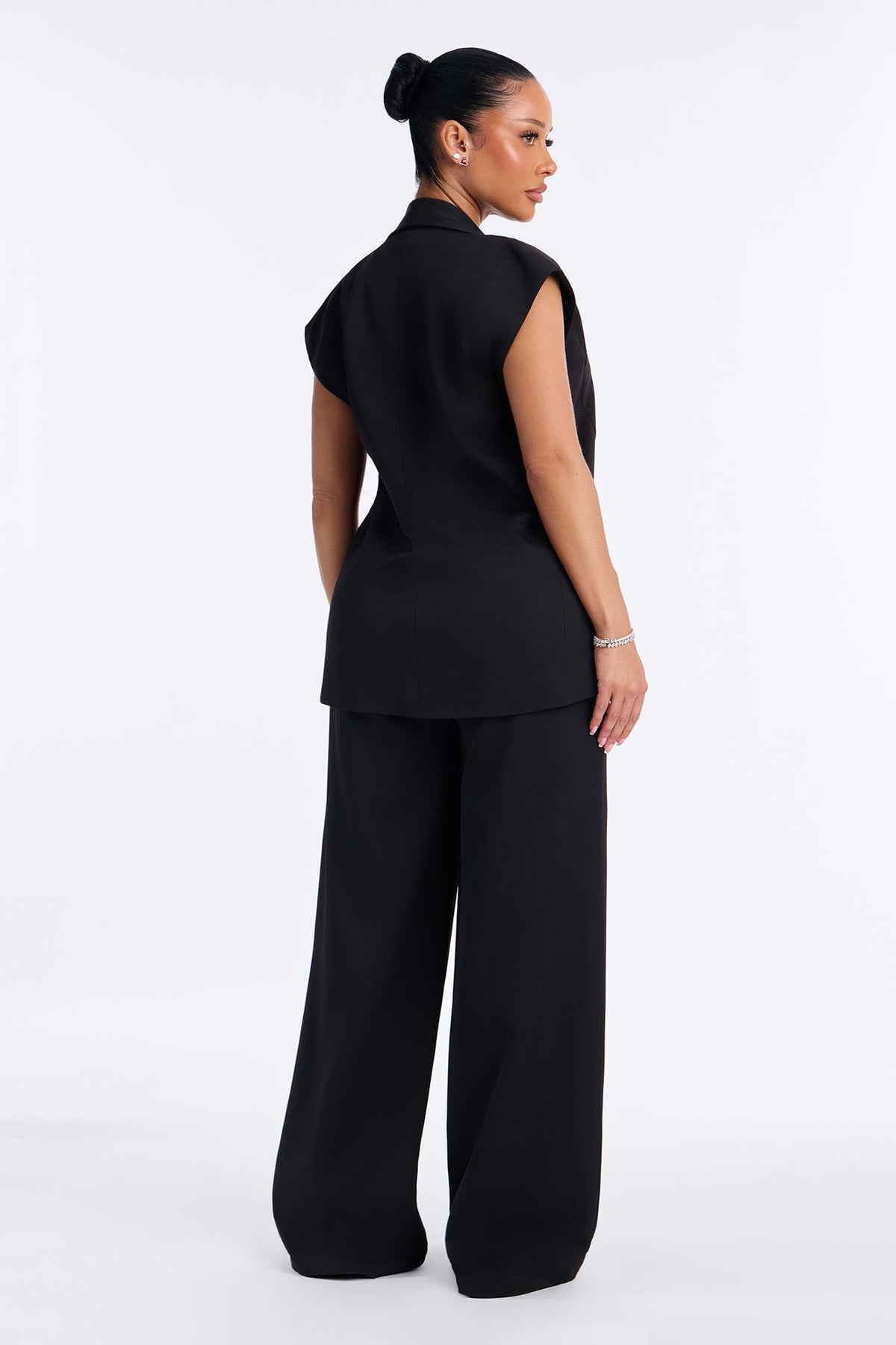 Effortless Edge Pant Set - Black