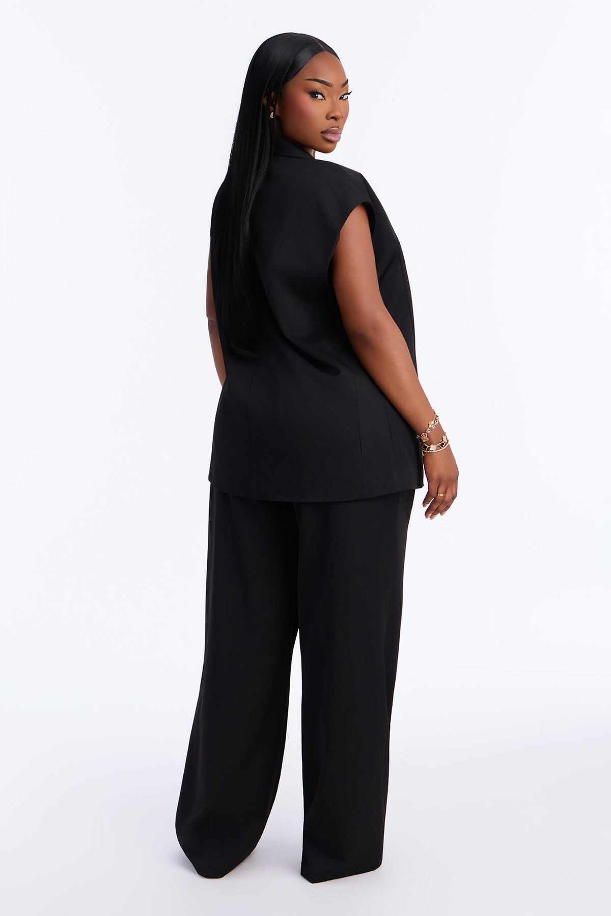 Effortless Edge Pant Set - Black