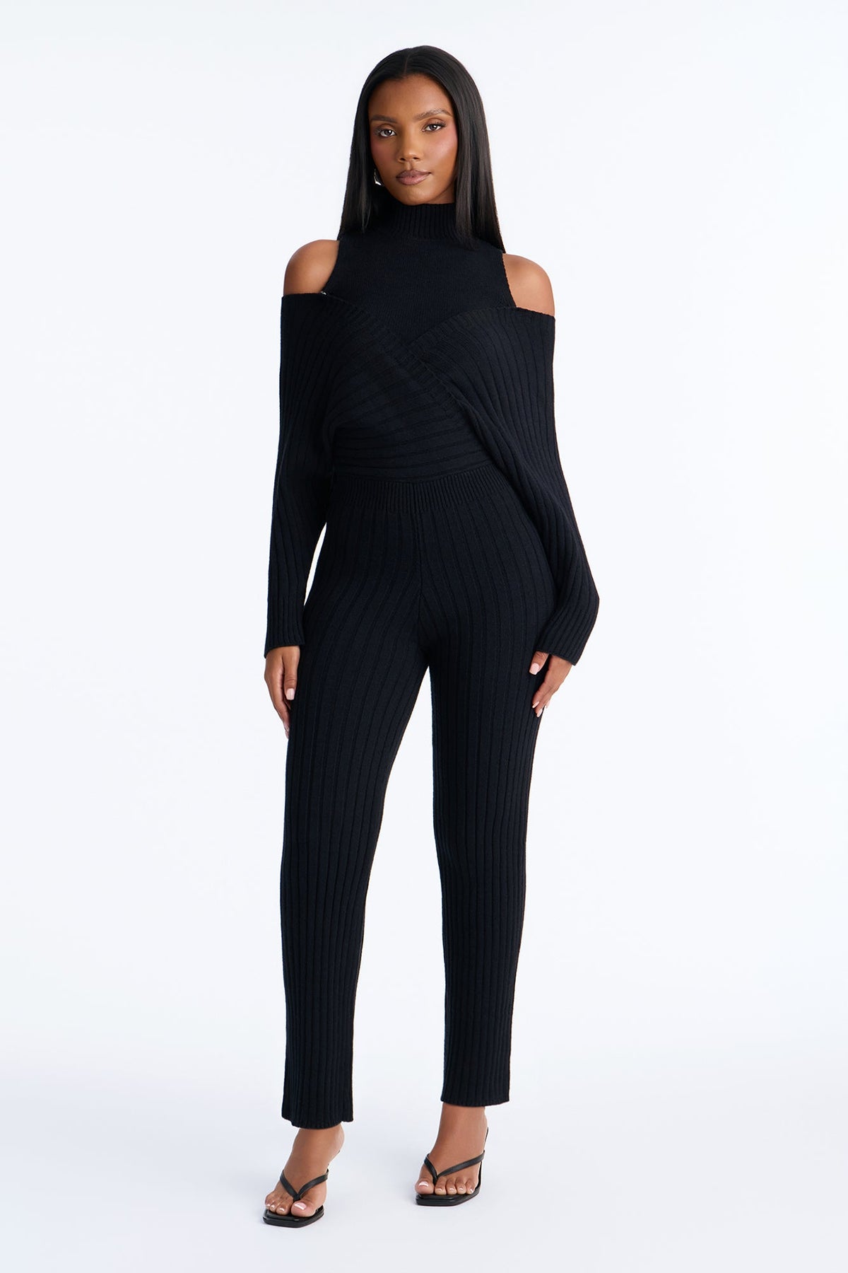 Stay In Style 2 Piece Jumpsuit - Black