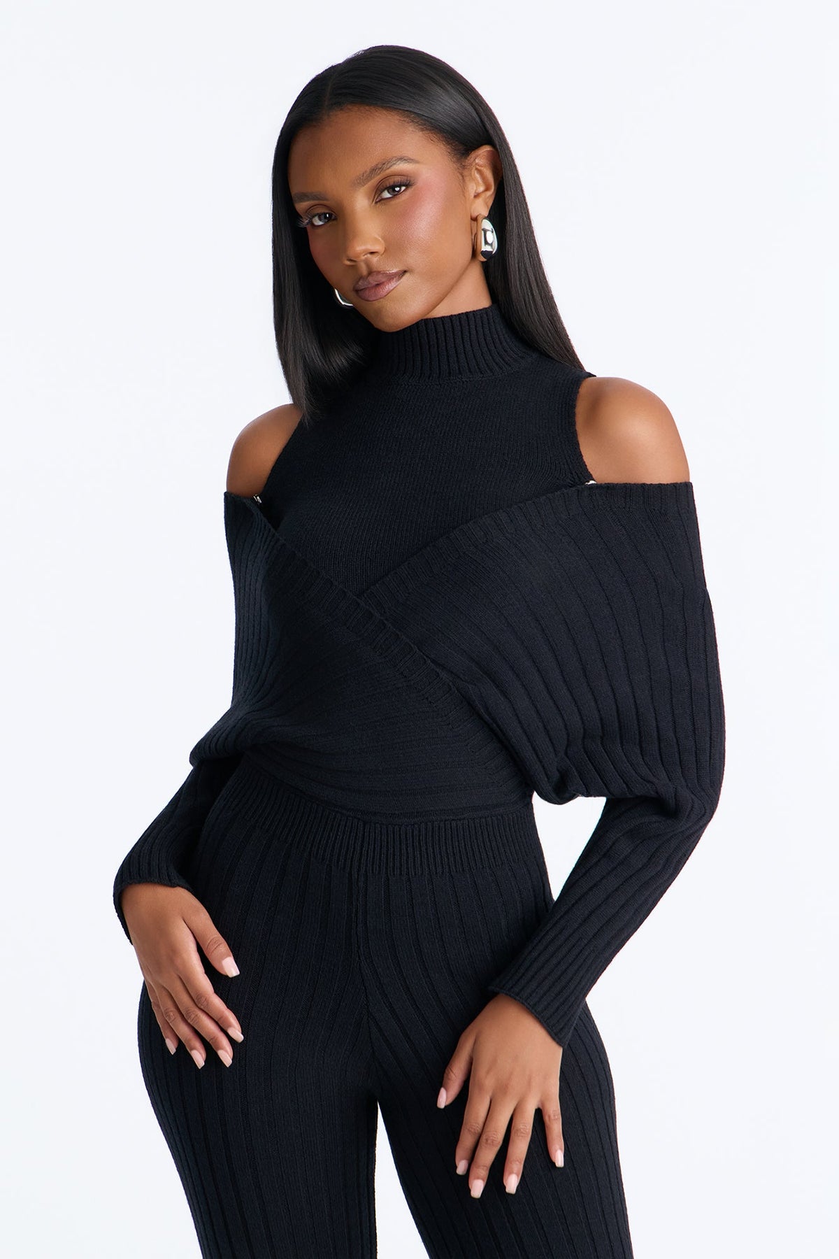 Stay In Style 2 Piece Jumpsuit - Black