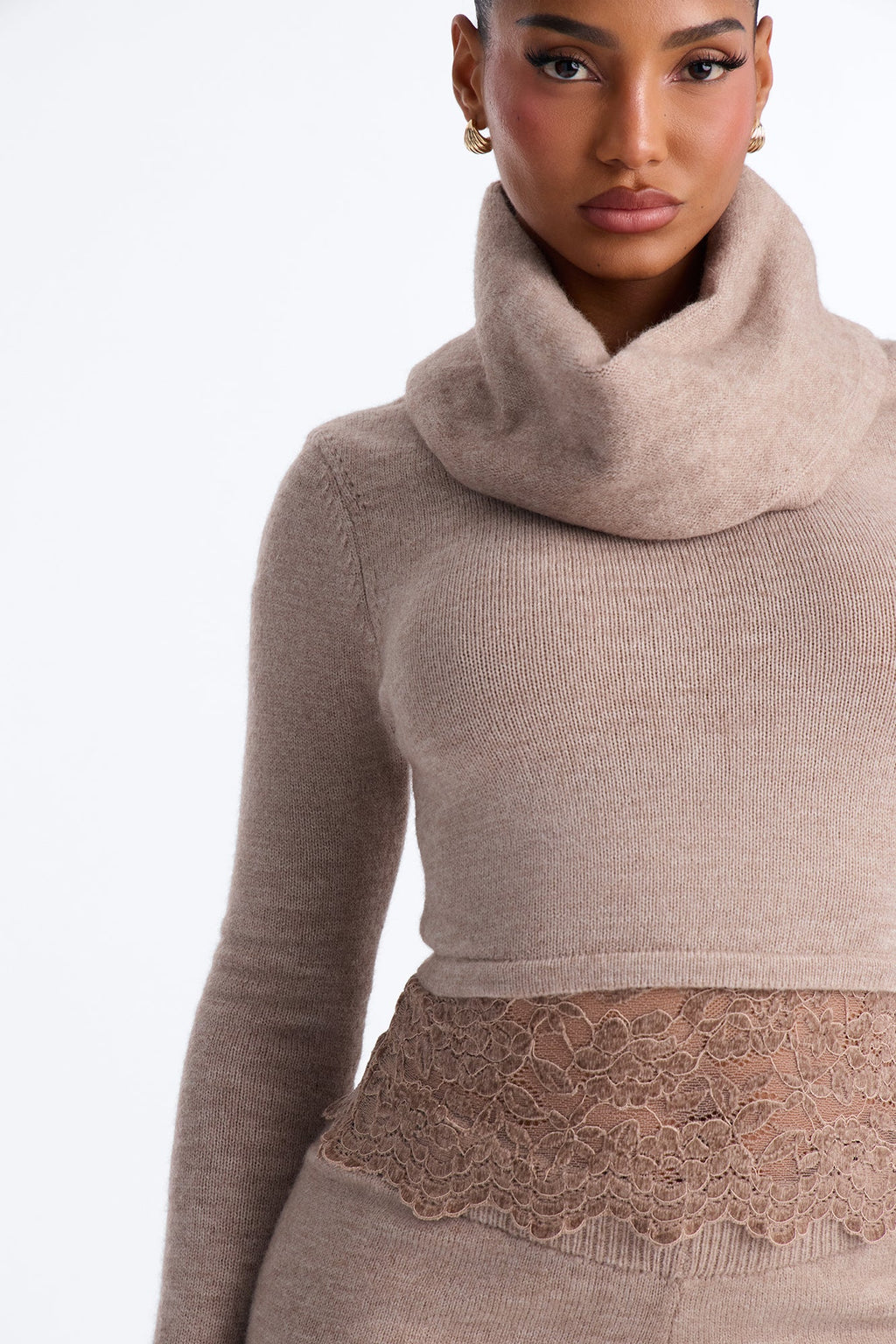 Aria Sweater Pant Set - Taupe