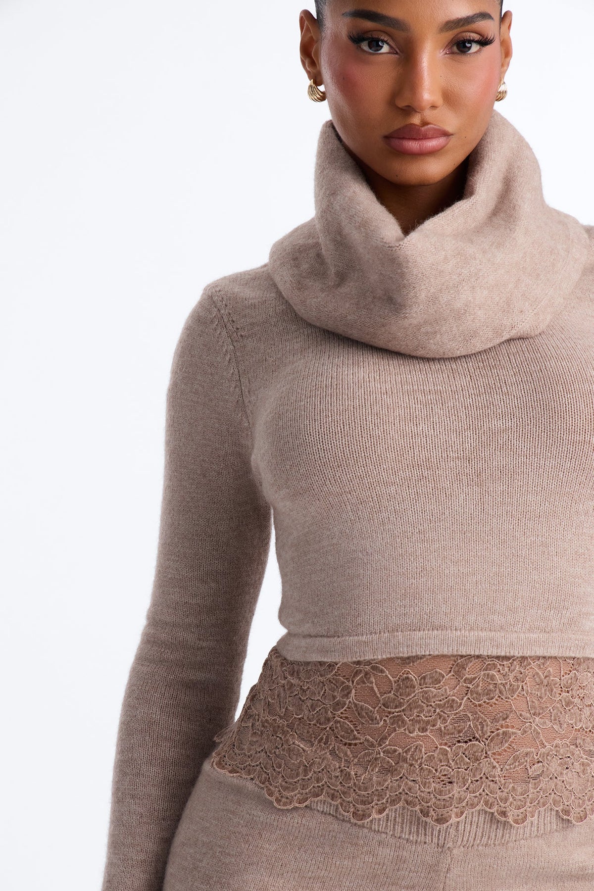 Aria Sweater Pant Set - Taupe