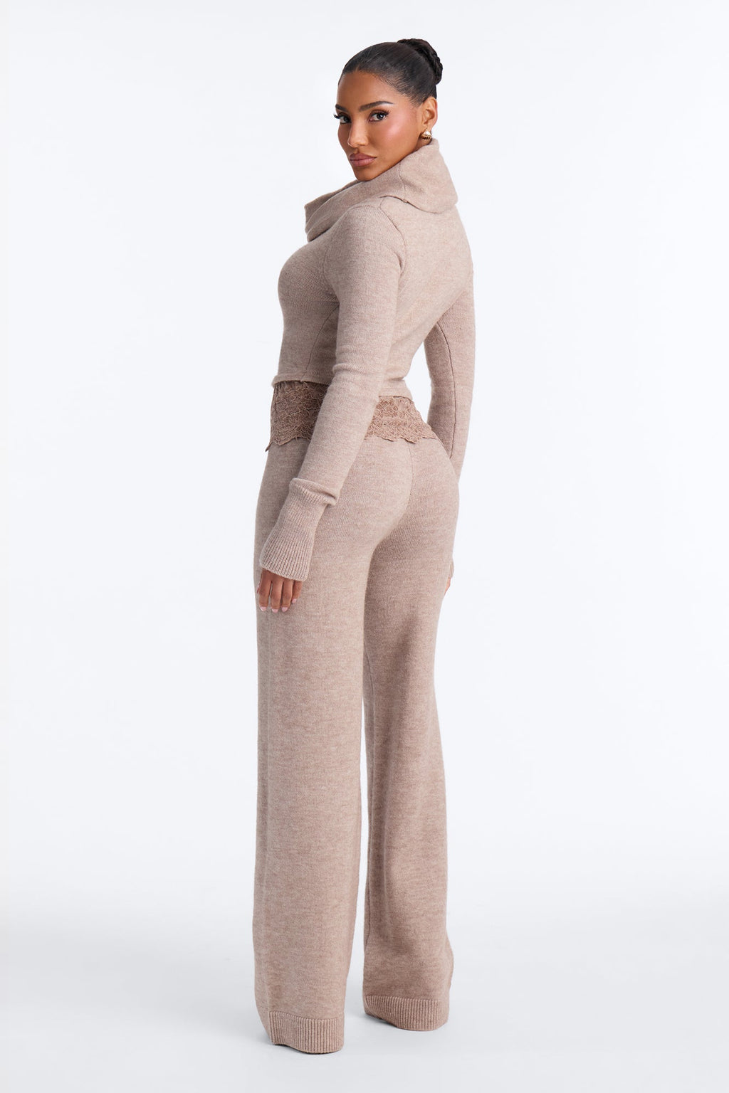 Aria Sweater Pant Set - Taupe