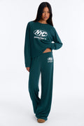 NYC Energy Wide Leg Pant Set - Hunter