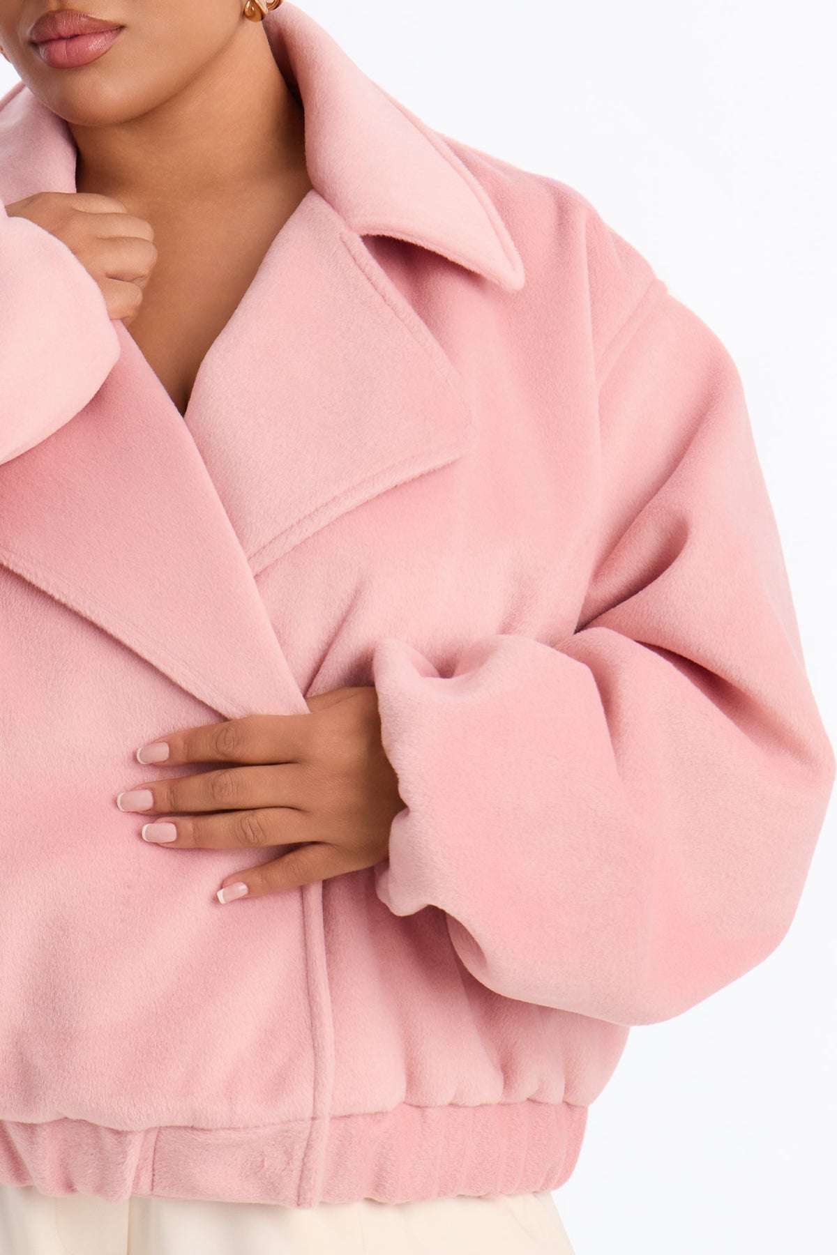 Oaklynn Oversized Slouch Coat - Pink