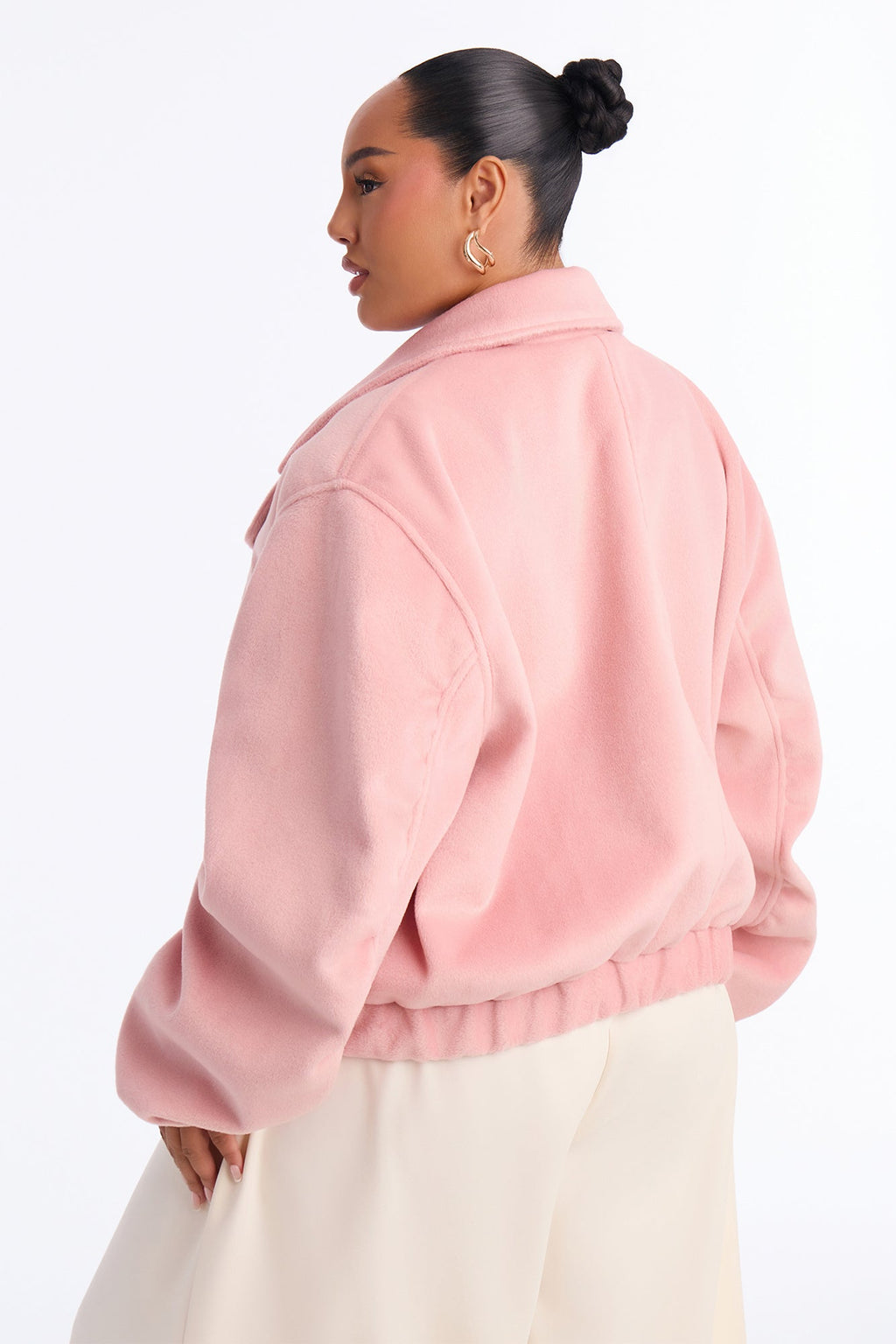 Oaklynn Oversized Slouch Coat - Pink