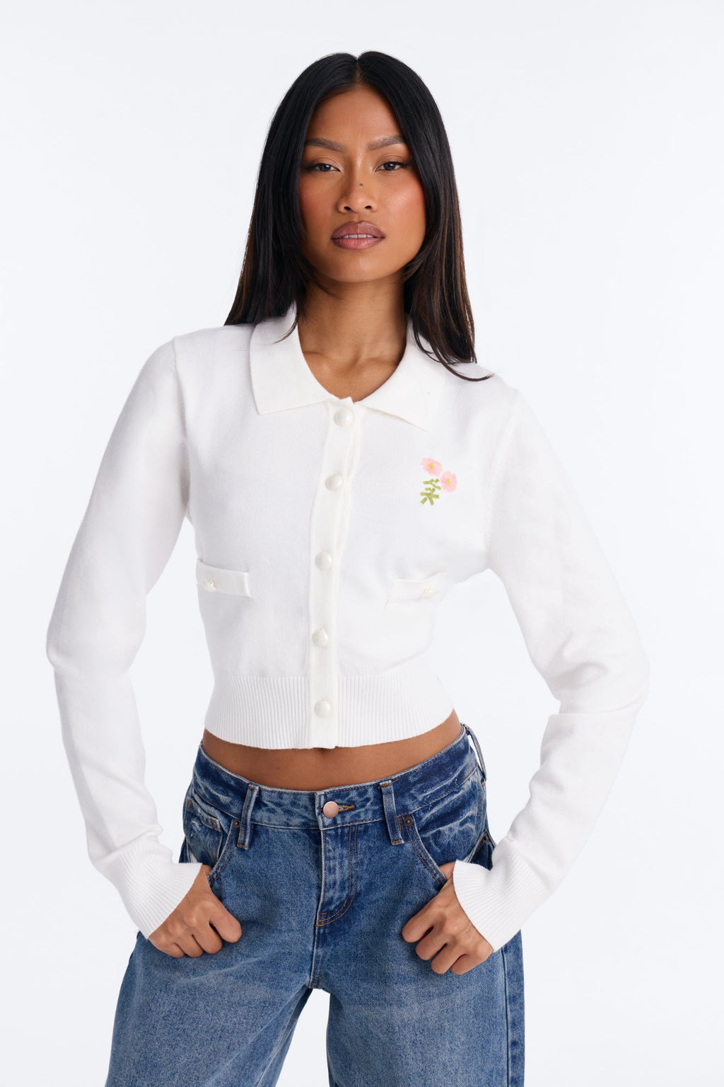 In Harmony Button Up Cardigan - Cream