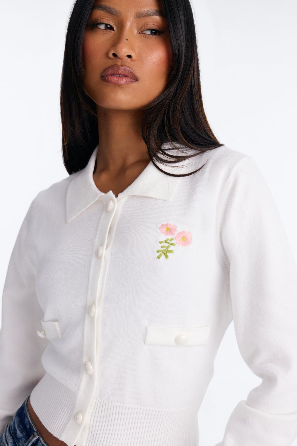 In Harmony Button Up Cardigan - Cream