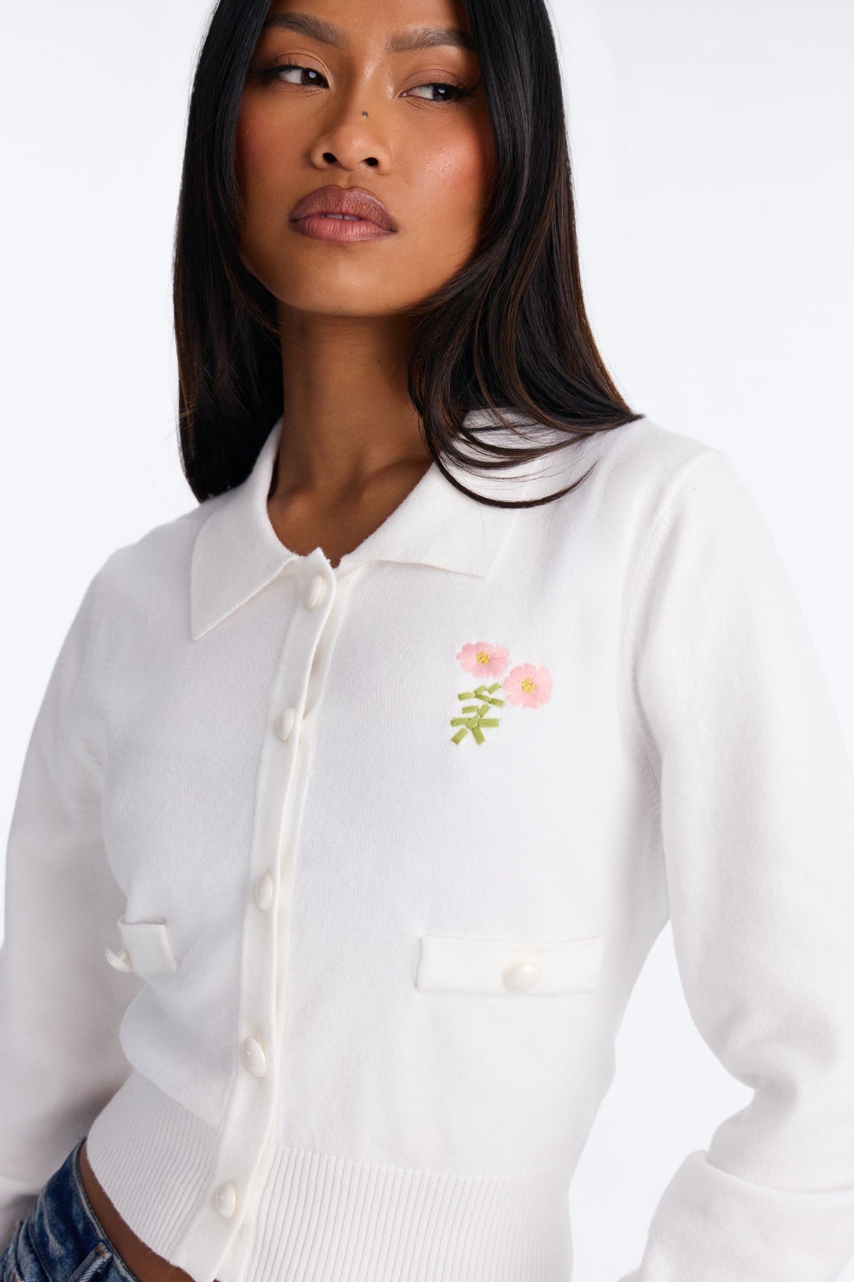 In Harmony Button Up Cardigan - Cream