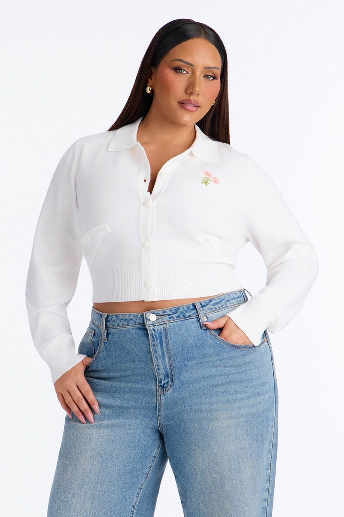In Harmony Button Up Cardigan - Cream