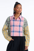 Bonfire Nights Flannel Shirt - Pink/combo