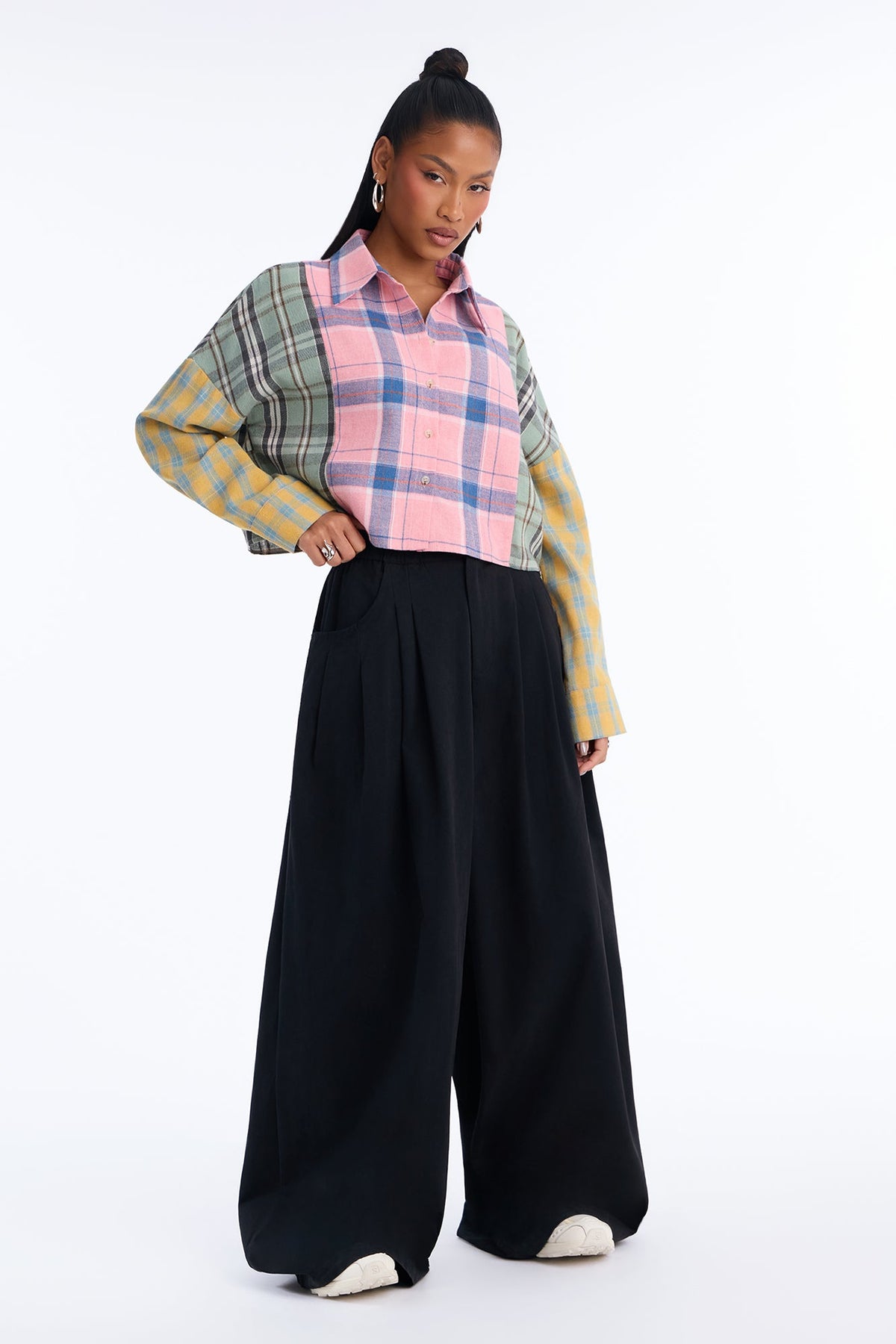 Bonfire Nights Flannel Shirt - Pink/combo