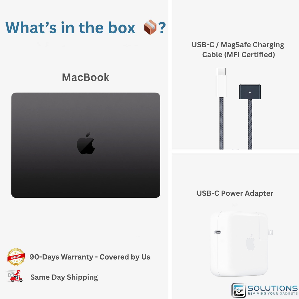 MacBook Pro 13-inch (2020, M1) | 8GB RAM, 256GB SSD, Touch Bar | Certified Pre-Owned