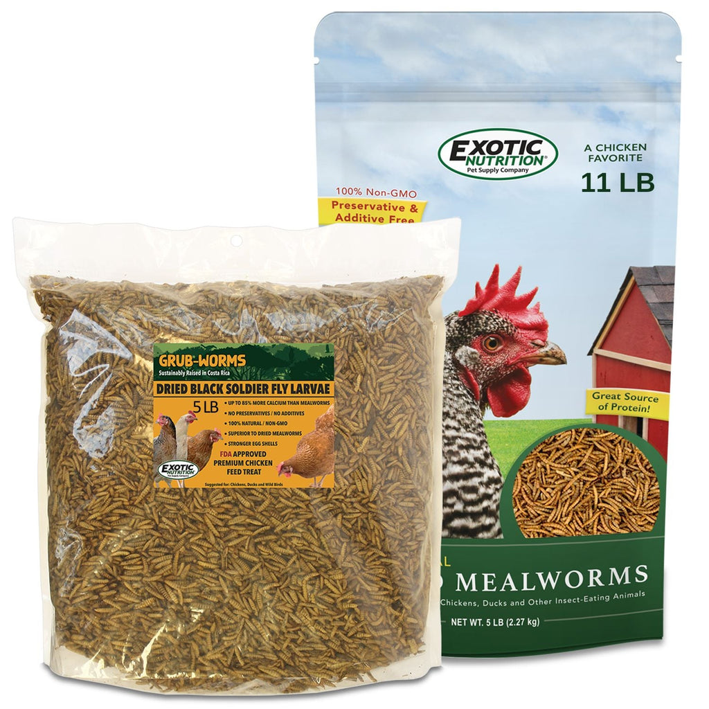 Worm Value Pack / 11 lb. Mealworms + 5 lb. Grub-Worms