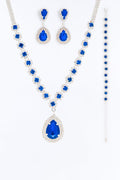Under The Moonlight 3 Piece Jewelry Set - Silver/Blue
