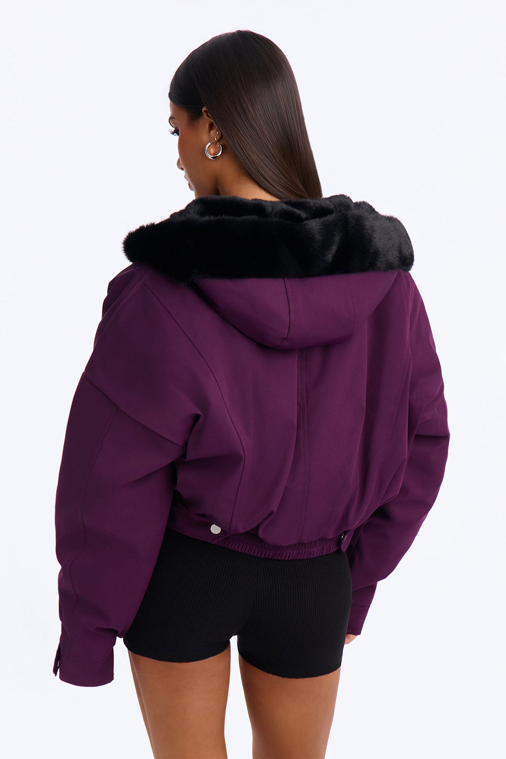 Don't Keep Your Cool Puffer Jacket - Plum