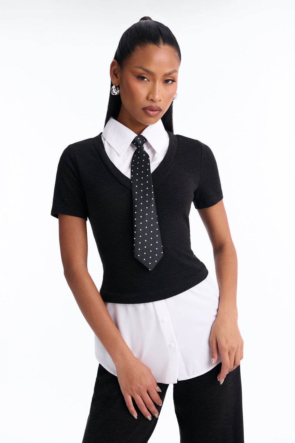 Desk Diva 3 Piece Pant Set - Black