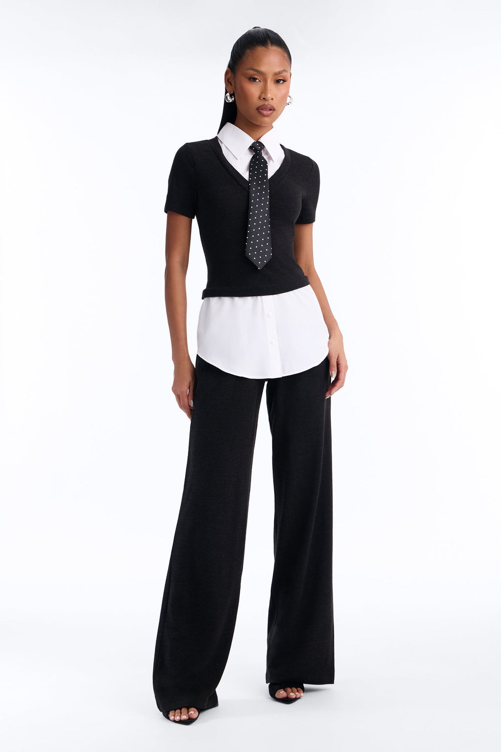 Desk Diva 3 Piece Pant Set - Black