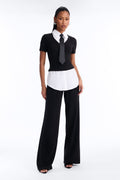 Desk Diva 3 Piece Pant Set - Black