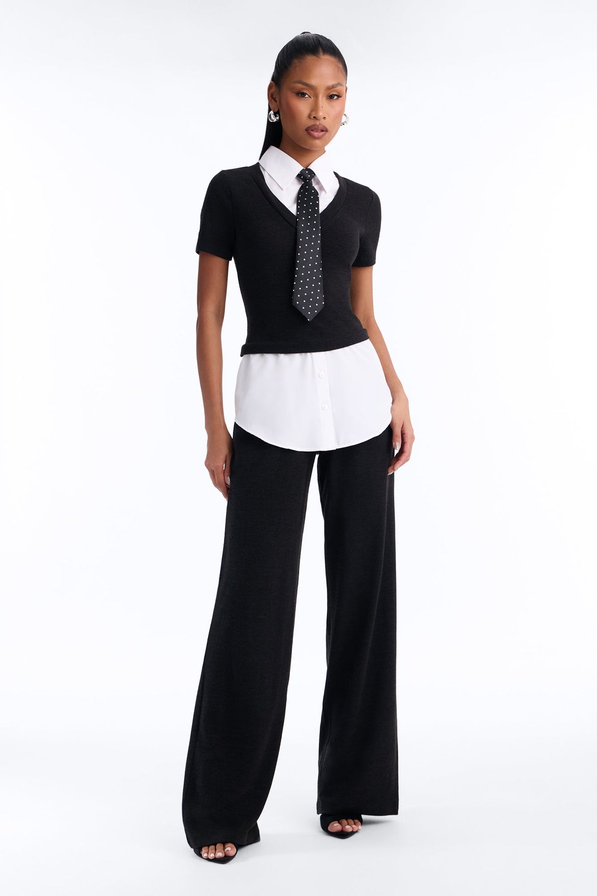 Desk Diva 3 Piece Pant Set - Black