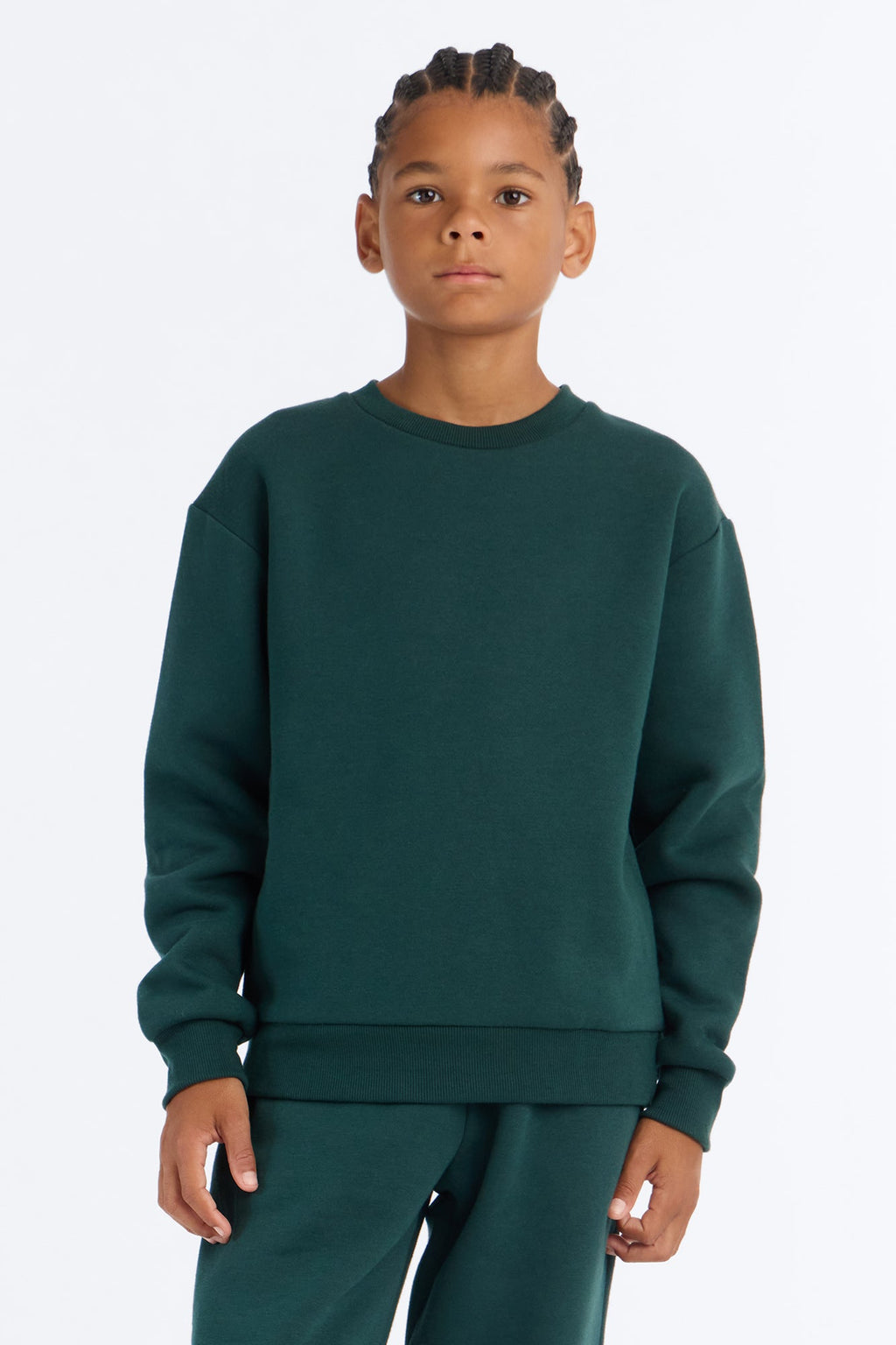 Mini Tyson Crew Neck Sweatshirt - Hunter Green