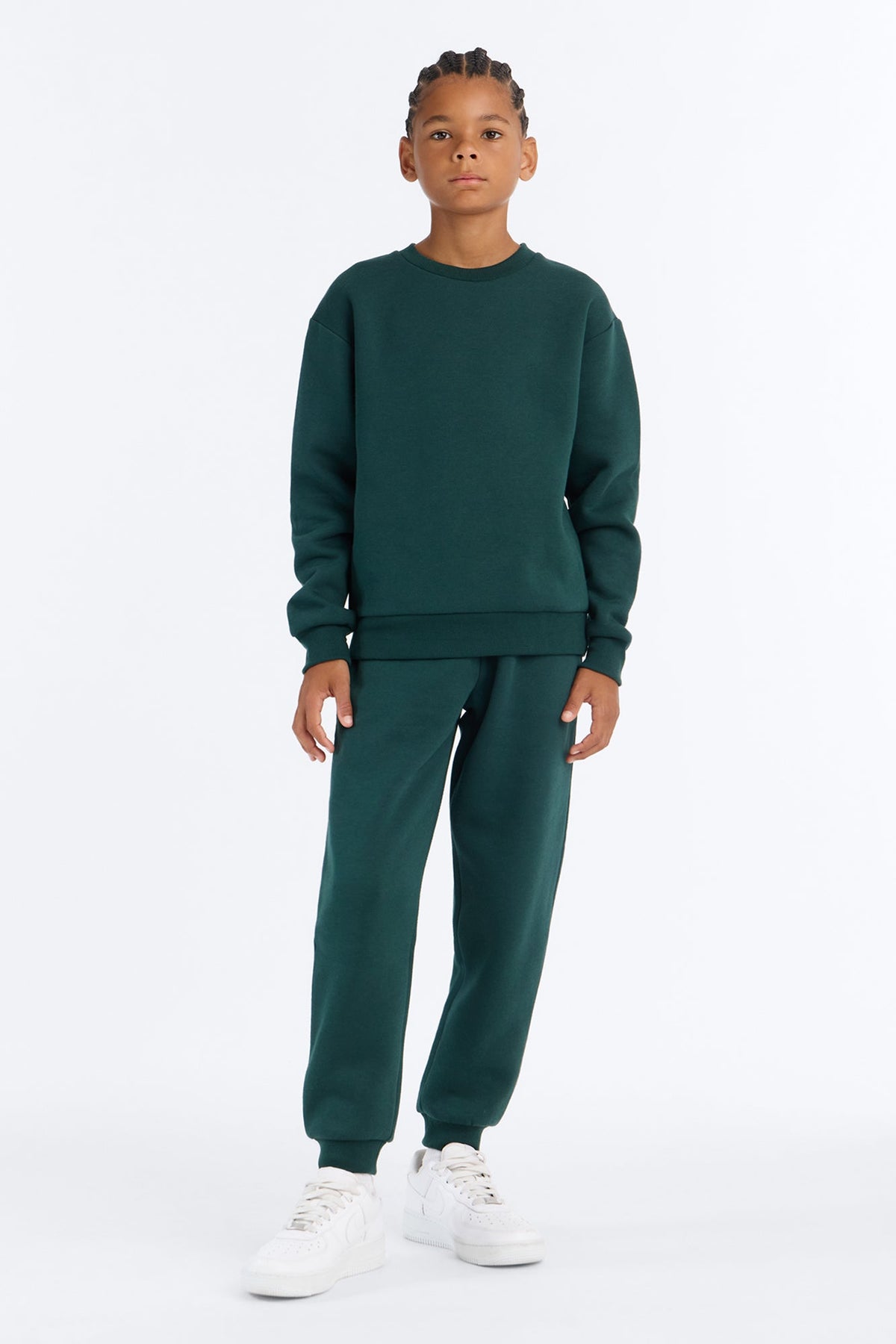 Mini Tyson Crew Neck Sweatshirt - Hunter Green