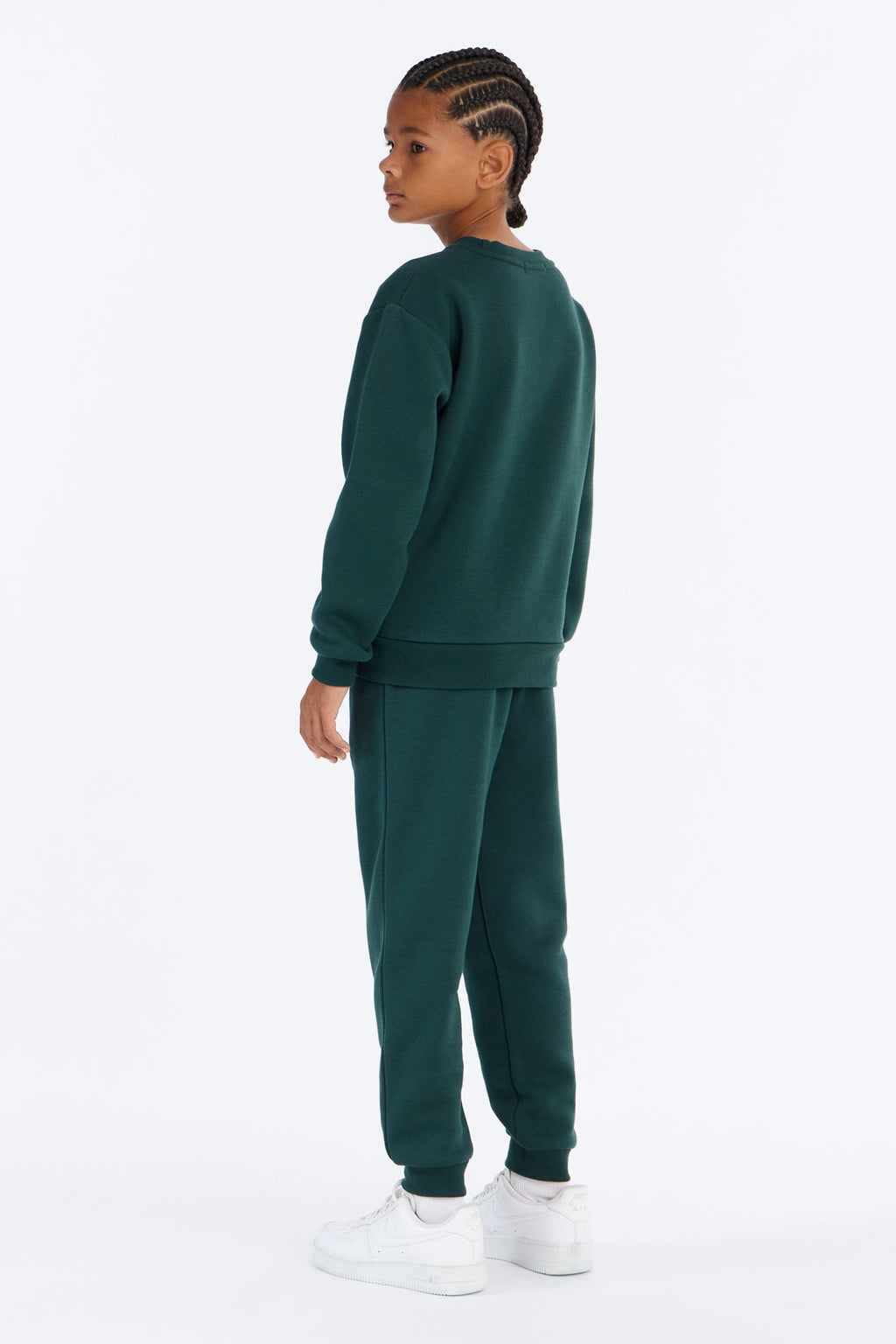 Mini Tyson Crew Neck Sweatshirt - Hunter Green