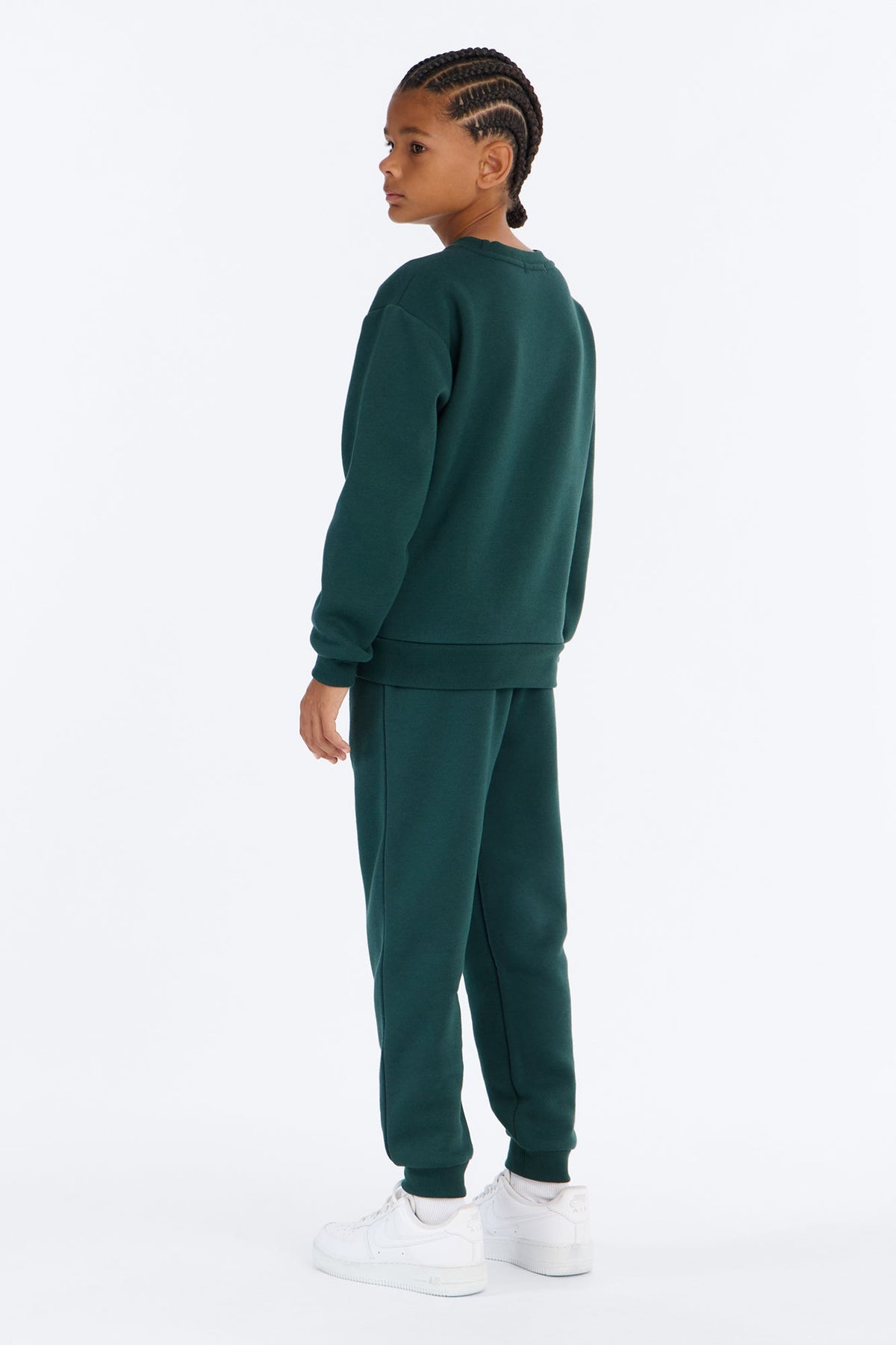 Mini Tyson Crew Neck Sweatshirt - Hunter Green