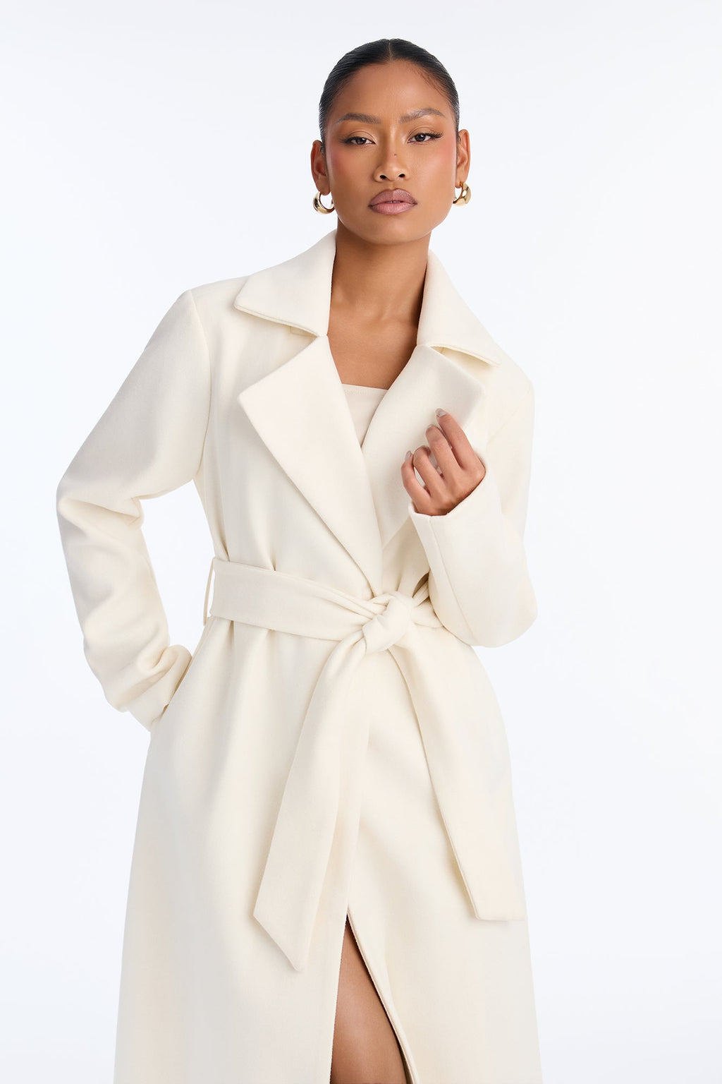 Soho Chic Coat - Ivory