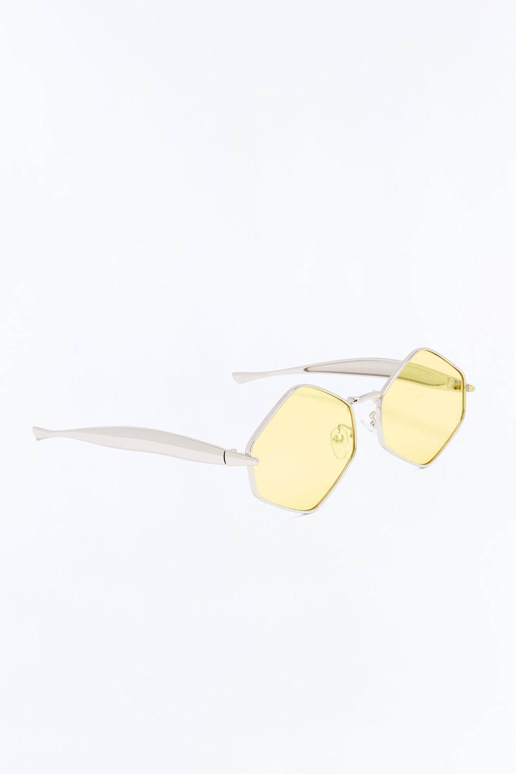 Solar Quest Sunglasses - Silver/Yellow