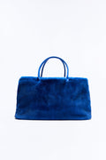 Faux Fur Fantasy Oversized Shoulder Handbag - Royal