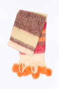 Winter Whisper Scarf - Rust/combo